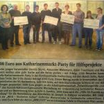 Charity-Event e.V., Katharinenmarkt-Party, Westerwald, Spende